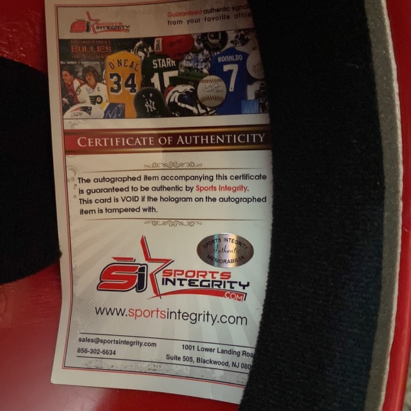 Full size St. Louis Cardinals Bob Gibson autographed helmet - Picture 2 of 4